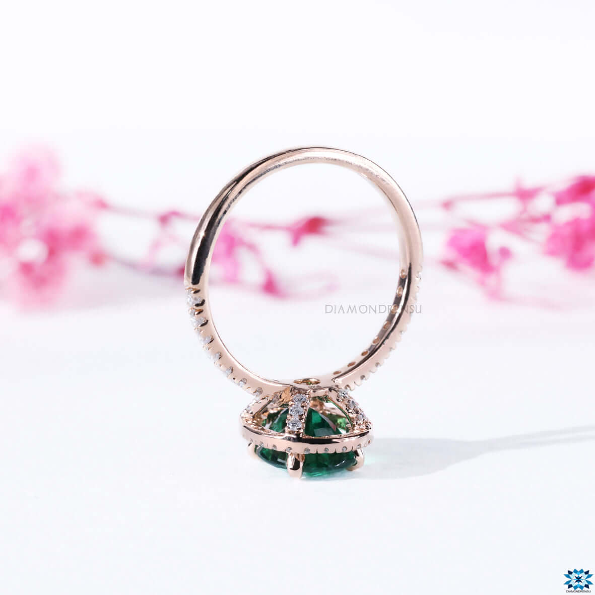 vintage style engagement ring - diamondrensu