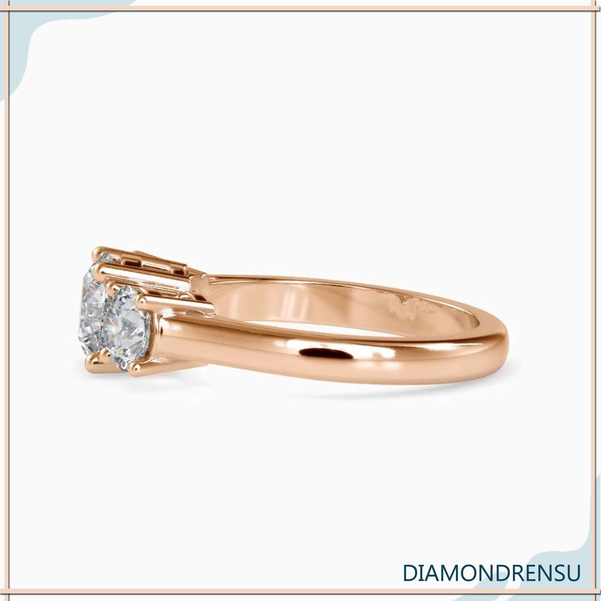 round moissanite ring - diamondrensu