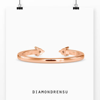 Marriage ring band featuring a 2 stone wedding band design for 
elegance.