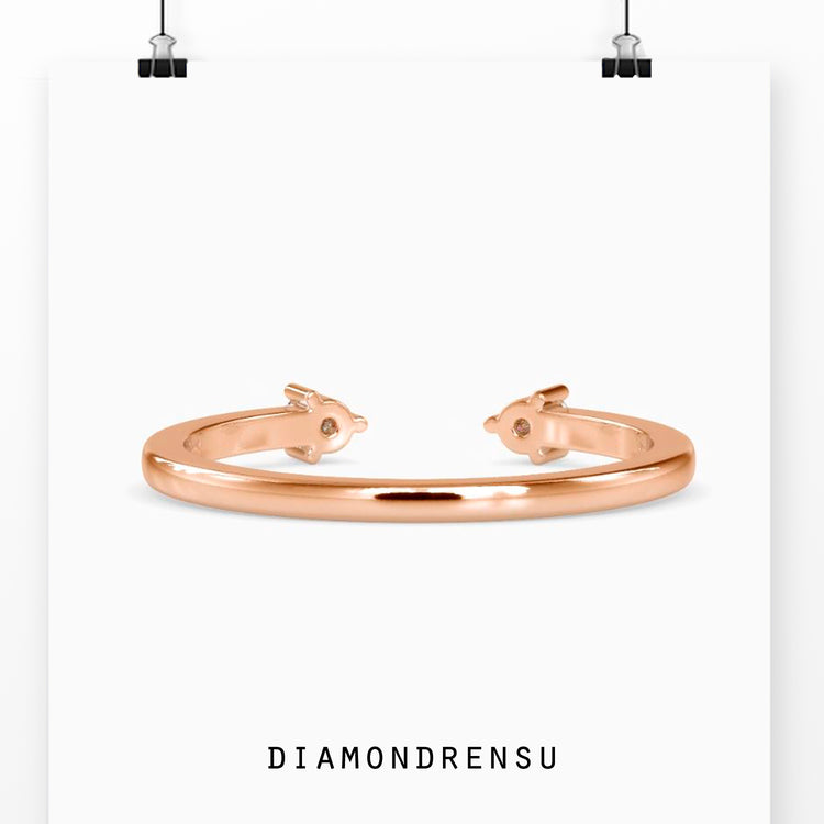 Marriage ring band featuring a 2 stone wedding band design for 
elegance.