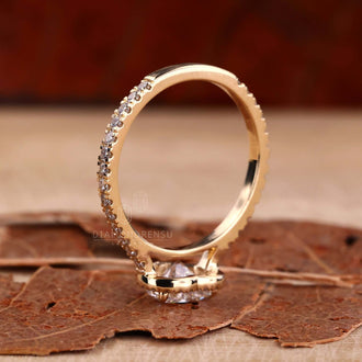 cathedral set engagement ring