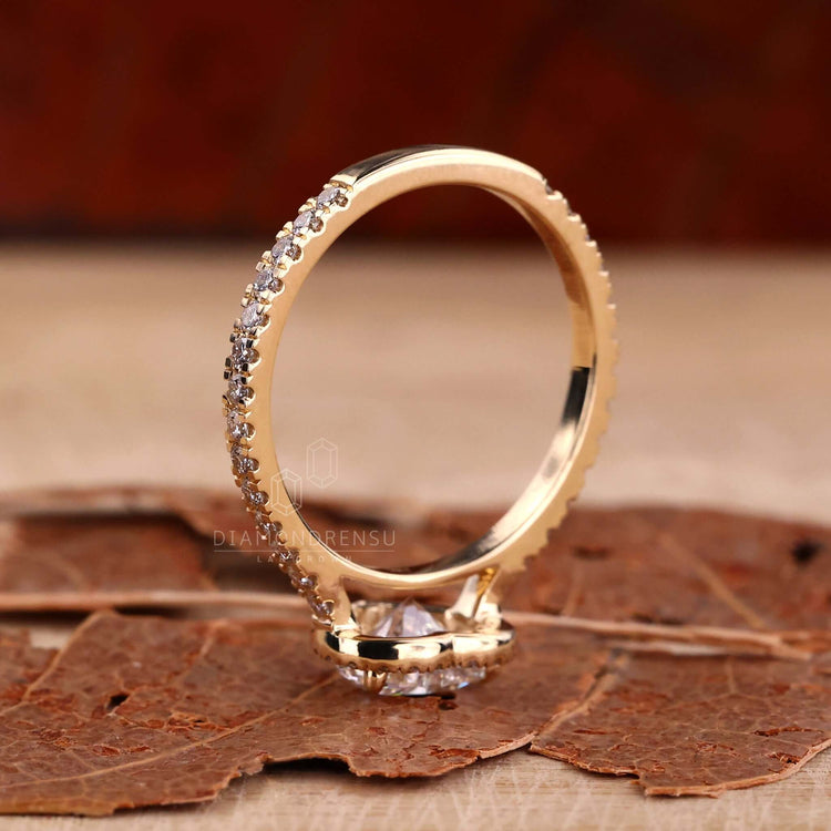 cathedral set engagement ring