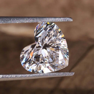 This heart shaped diamond is IGI certified for quality.
