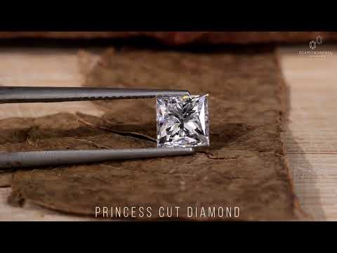 Loose diamond certified by IGI princess cut lab diamond.
