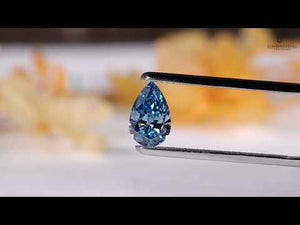 Blue diamond IGI certified loose diamond.
