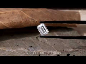 Diamondresnu Emerald Cut stone shown in 1 carat size, ideal as lab grown emerald cut diamond.