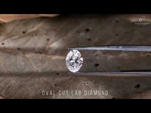 Lab grown diamond oval cut shown as IGI certified 1 carat diamond from Diamondresnu.