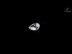 IGI certified loose diamond shaped as pear shaped diamond.
