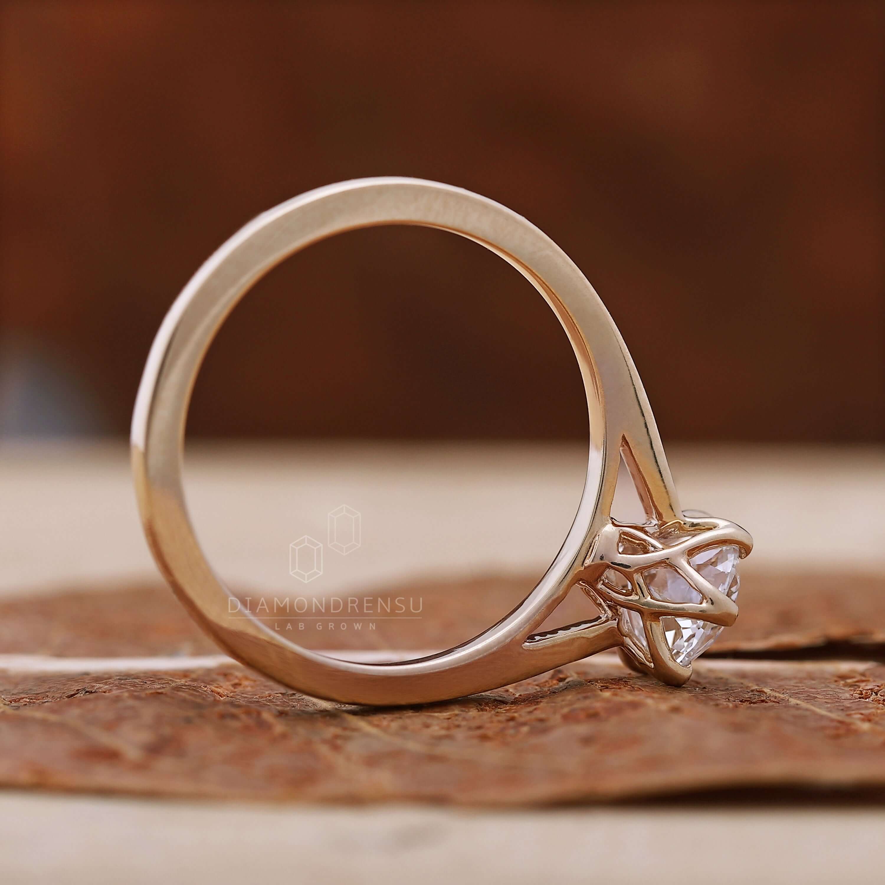 cathedral set engagement ring
