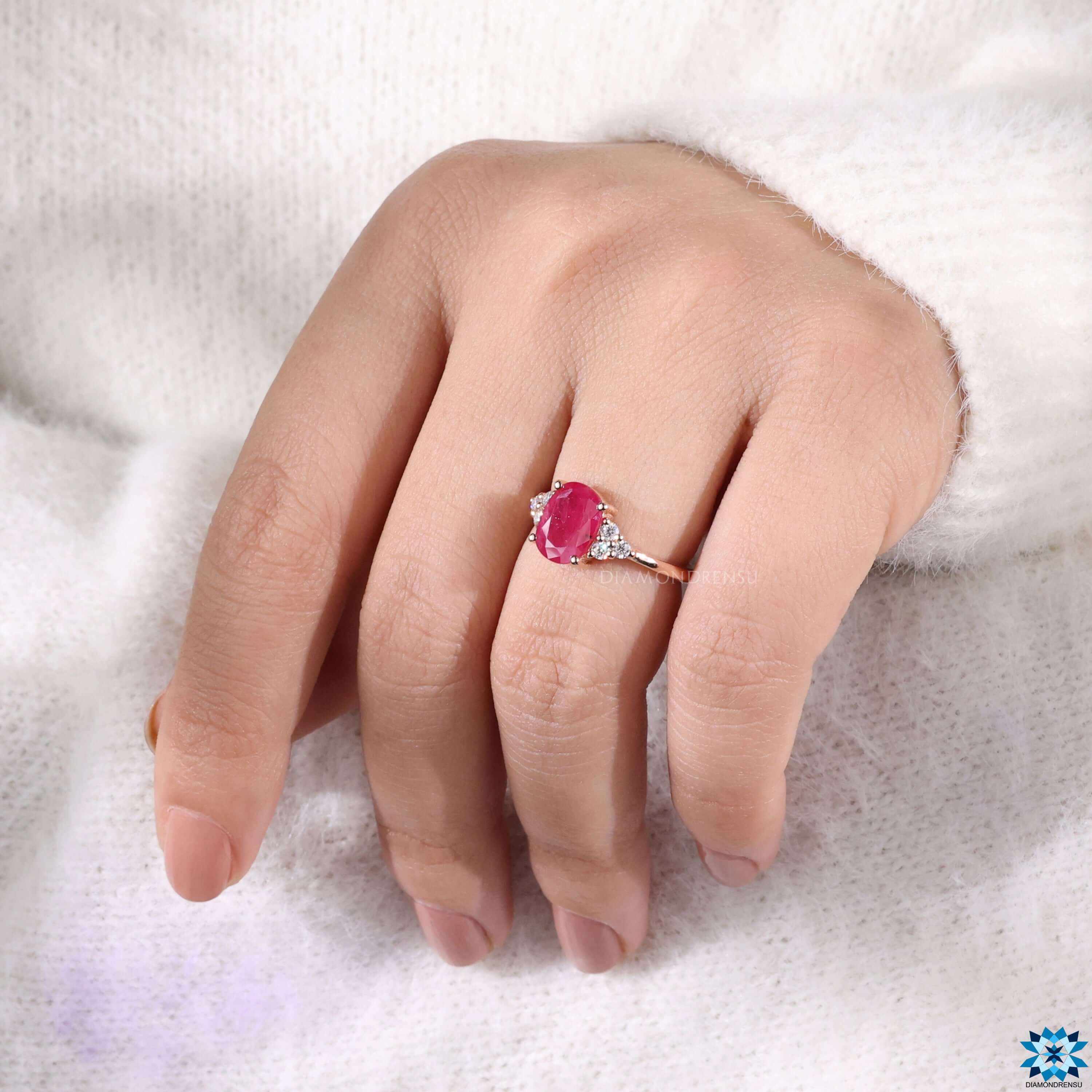 Buy 14k Gold Oval Ruby Ring, Ruby Engagement Ring, Gold Ruby Ring, Bezel  Set Ruby Ring, Oval Solitaire Ring Online in India - Etsy