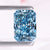 radiant cut blue lab grown diamond