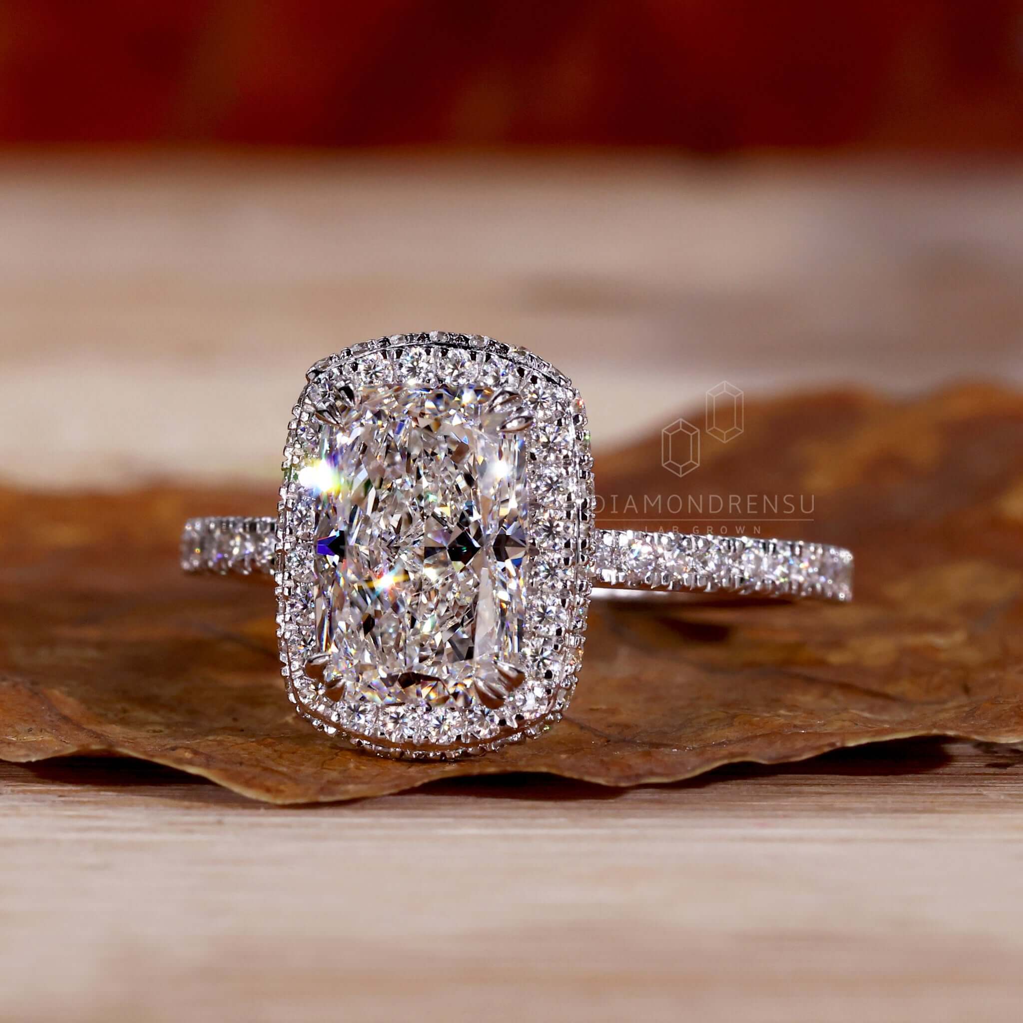 Large Round-Cut Diamond Ring with Hidden Halo - Diamonds By Raymond Lee