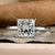 princess cut solitaire engagement ring