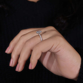 lab created diamond ring