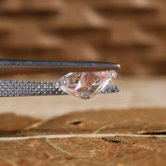 IGI certified lab grown diamonds loose stones include this elongated cushion cut.
