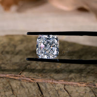 Cushion cut lab grown diamond featured as loose lab grown diamond and 3 carat diamond.
