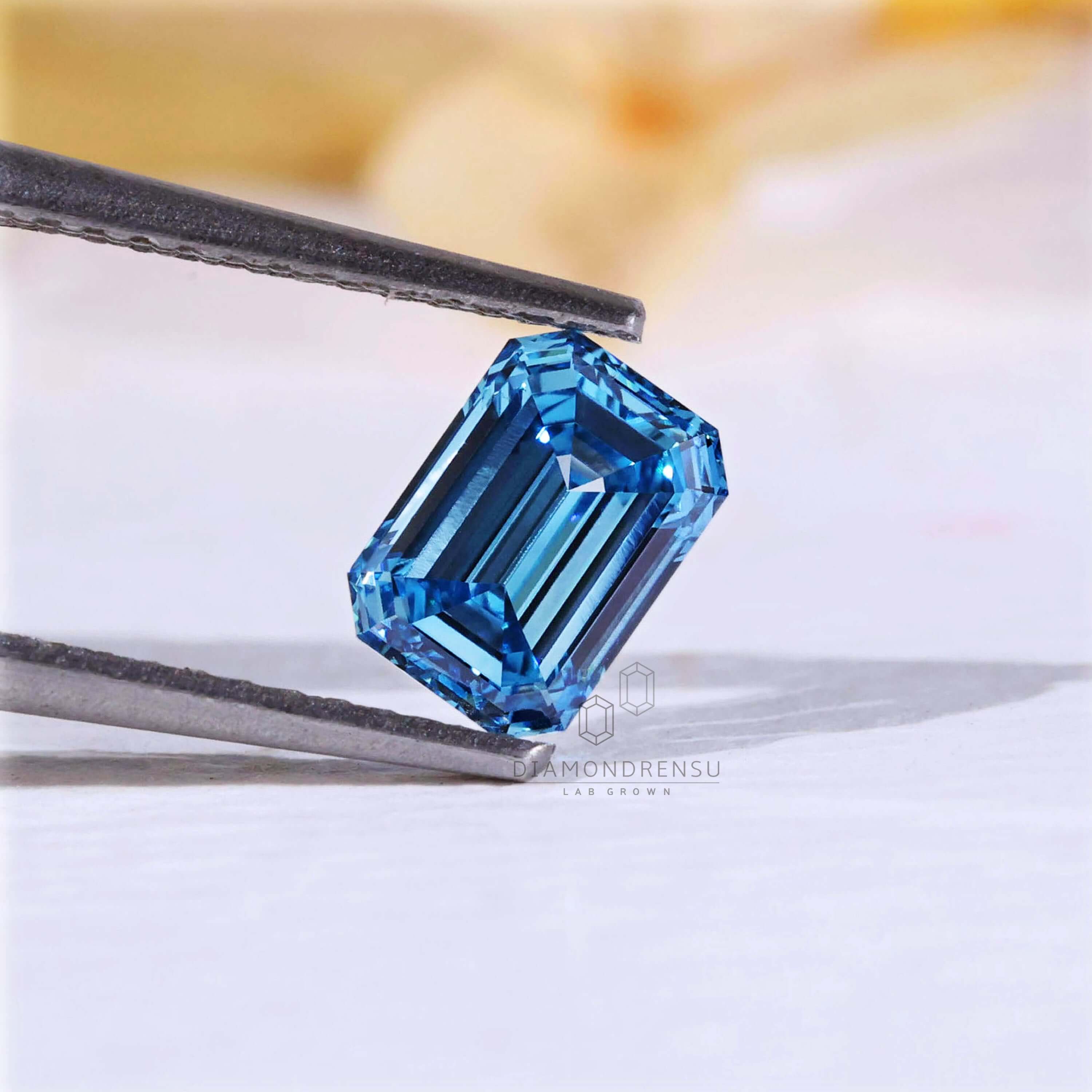 blue ab created diamond