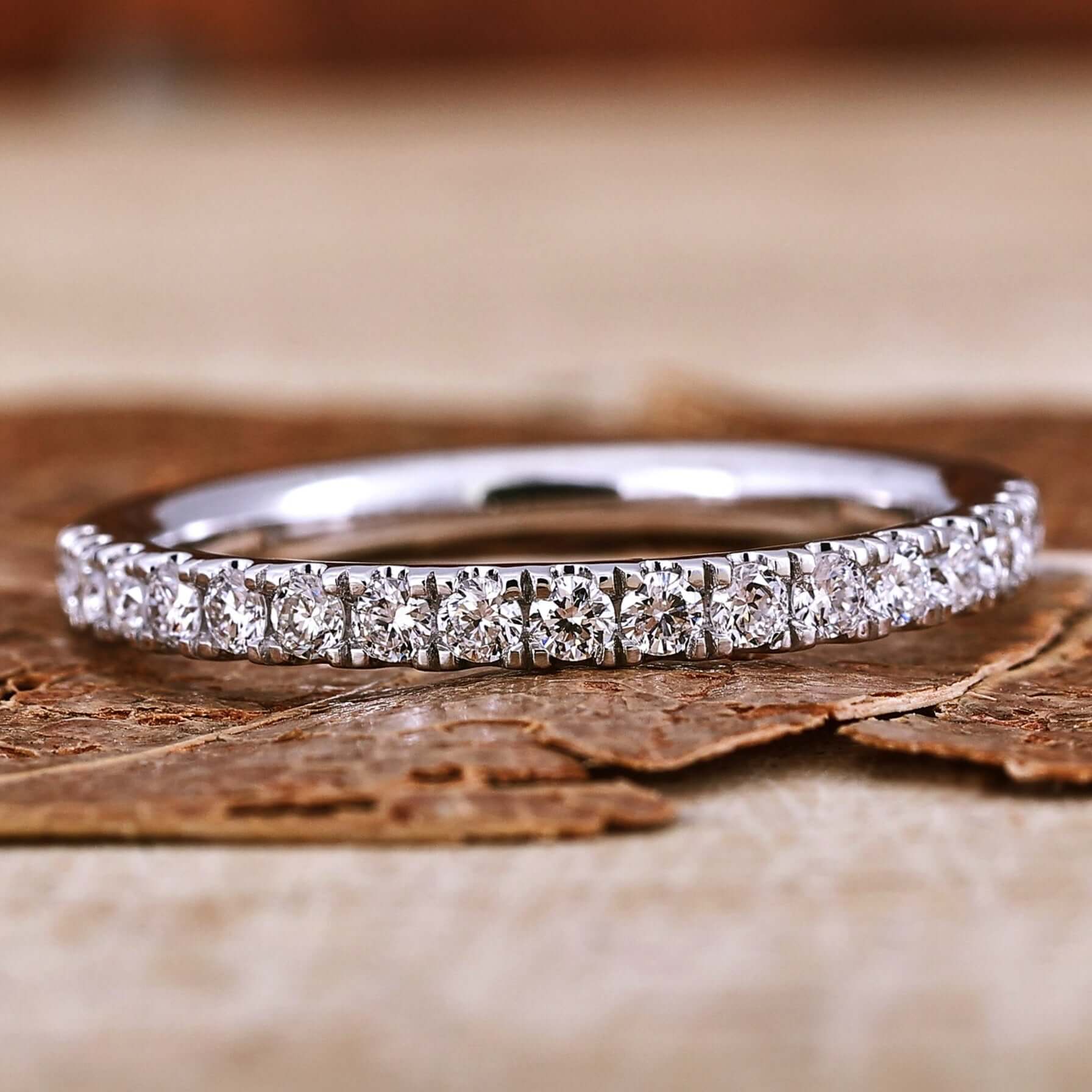 1.70 MM Round Lab Grown Diamond Band, Half Eternity Wedding Band 1.70 MM Round Lab Grown Diamond Band, Half Eternity Wedding Band