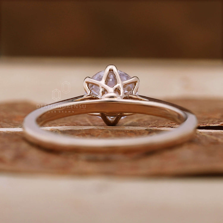 lab grown diamond solitaire ring