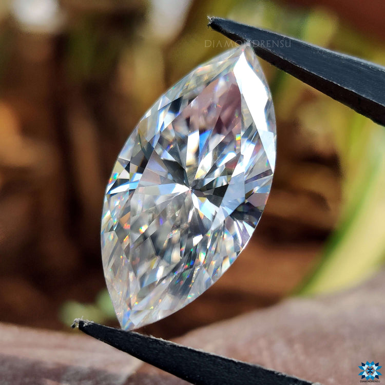 Marquise cut moissanite loose moissanite stone.

