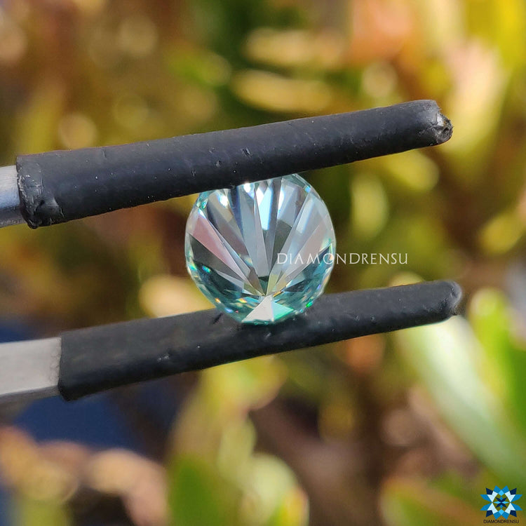 Loose moissanite shaped as oval cut moissanite and moissanite oval cut.
