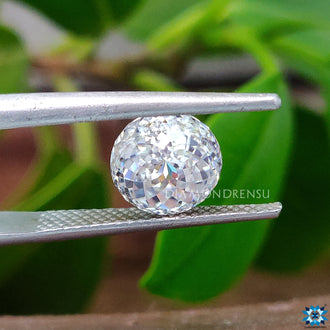 Buy Moissanite stone in antique cut for unique pendant and earring sets.