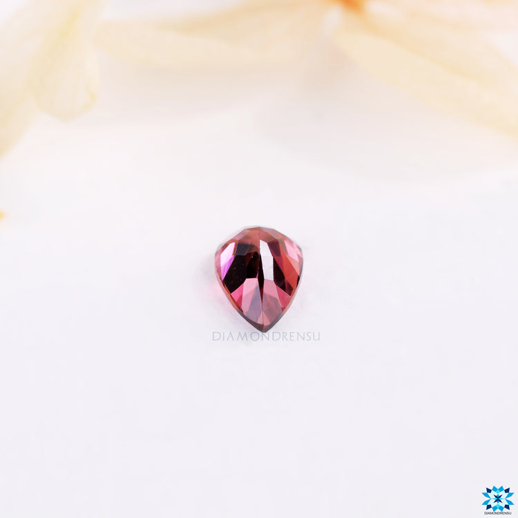 Gemstone October birthstone pink tourmaline gemstone.
