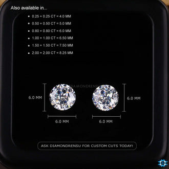 Pair Of Stones listed under moissanite stones with loose moissanite category.
