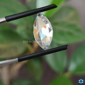 Antique cut moissanite paired with loose moissanite stone brilliance.
