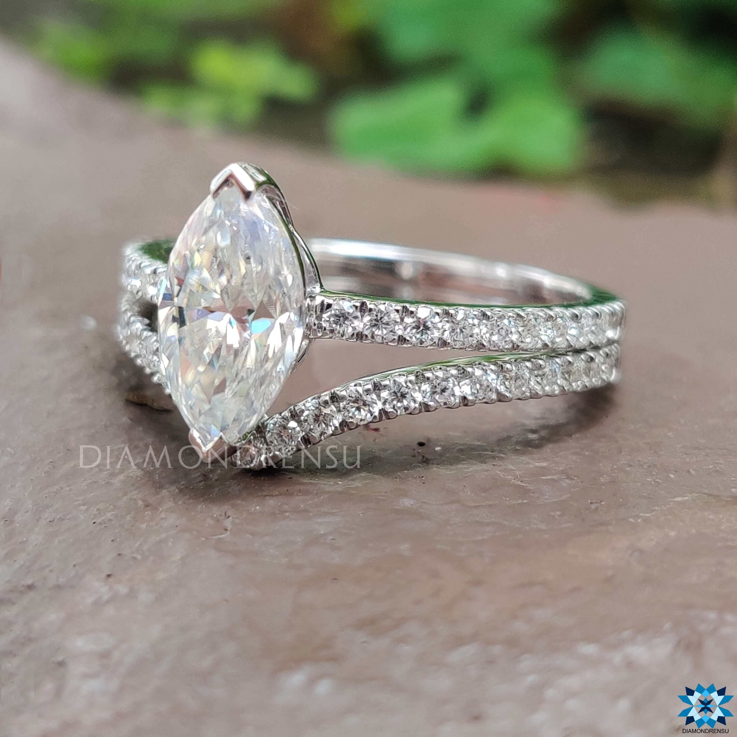 1.35 Beautiful Nearly Flawless/ Colorless Engagement Set
