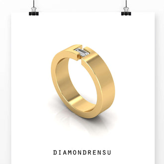 Unique wedding band men love for its bold and modern design.
