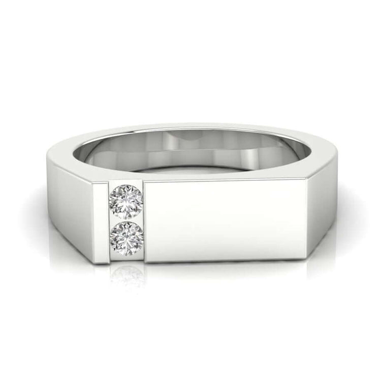 Men’s engagement ring featuring Lab Grown Diamond.
