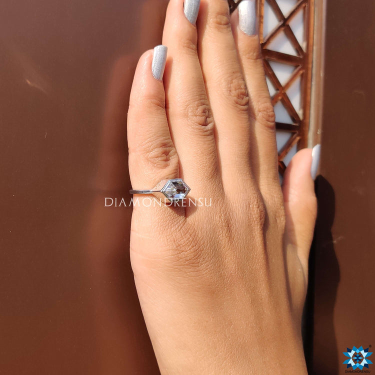 Delicate milgrain ring made with artisan craftsmanship.
