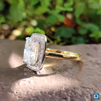 moissanite halo engagement rings - diamondrensu