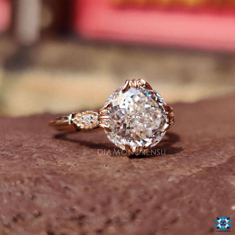 affordable moissanite engagement ring