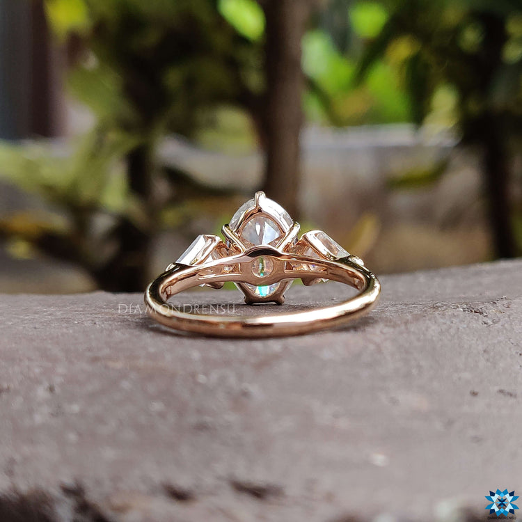 rose gold engagement ring - diamondrensu
