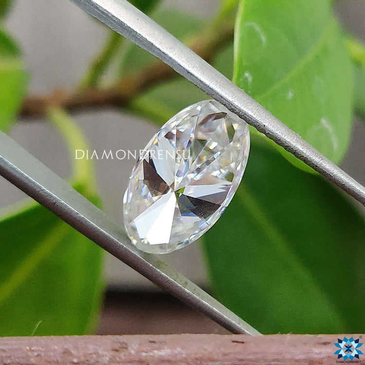 2.65 carat moval cut moissnite included in moissanite loose stone category.
