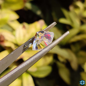 Loose moissanite cushion cut stone in 1.5 carat for custom settings.
