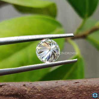 Diamondrensu Moissanite supplies Moissanite round cut in 1.22 carat Moissanite size.