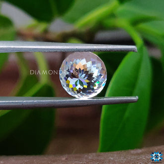 Antique cut Moissanite shaped in Portuguese cut ideal for halo pendant designs.