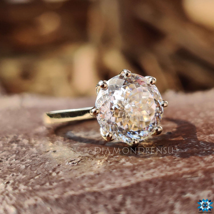 Stunning Tulip Engagement Ring with intricate craftsmanship.