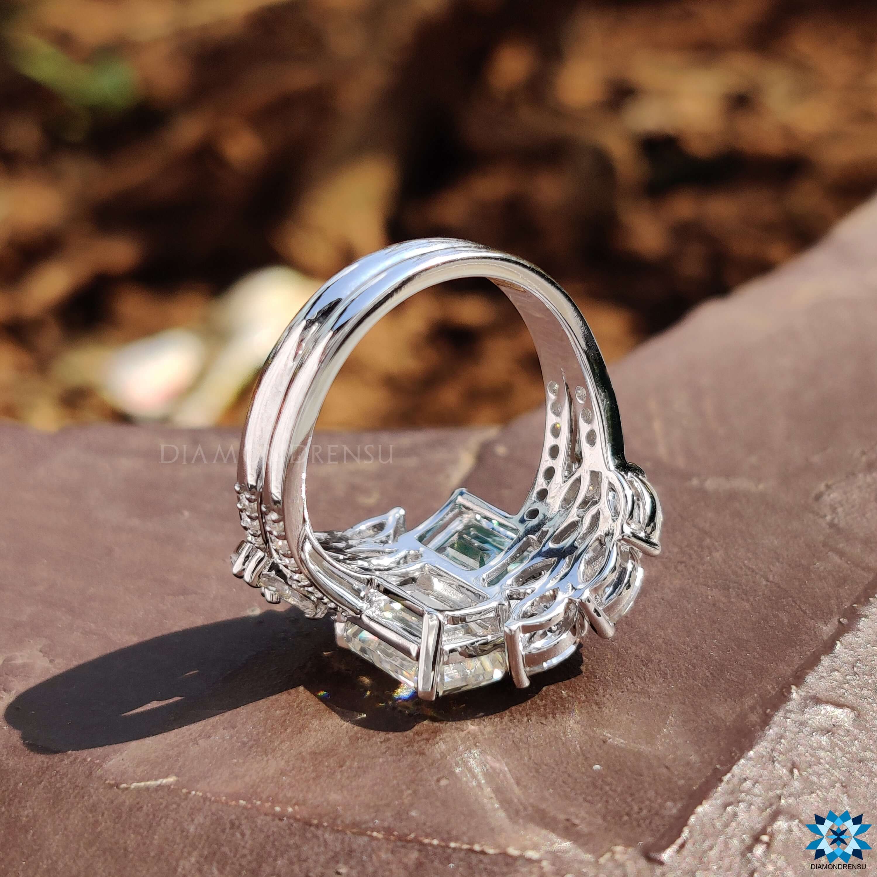customized moissanite ring - diamondrensu