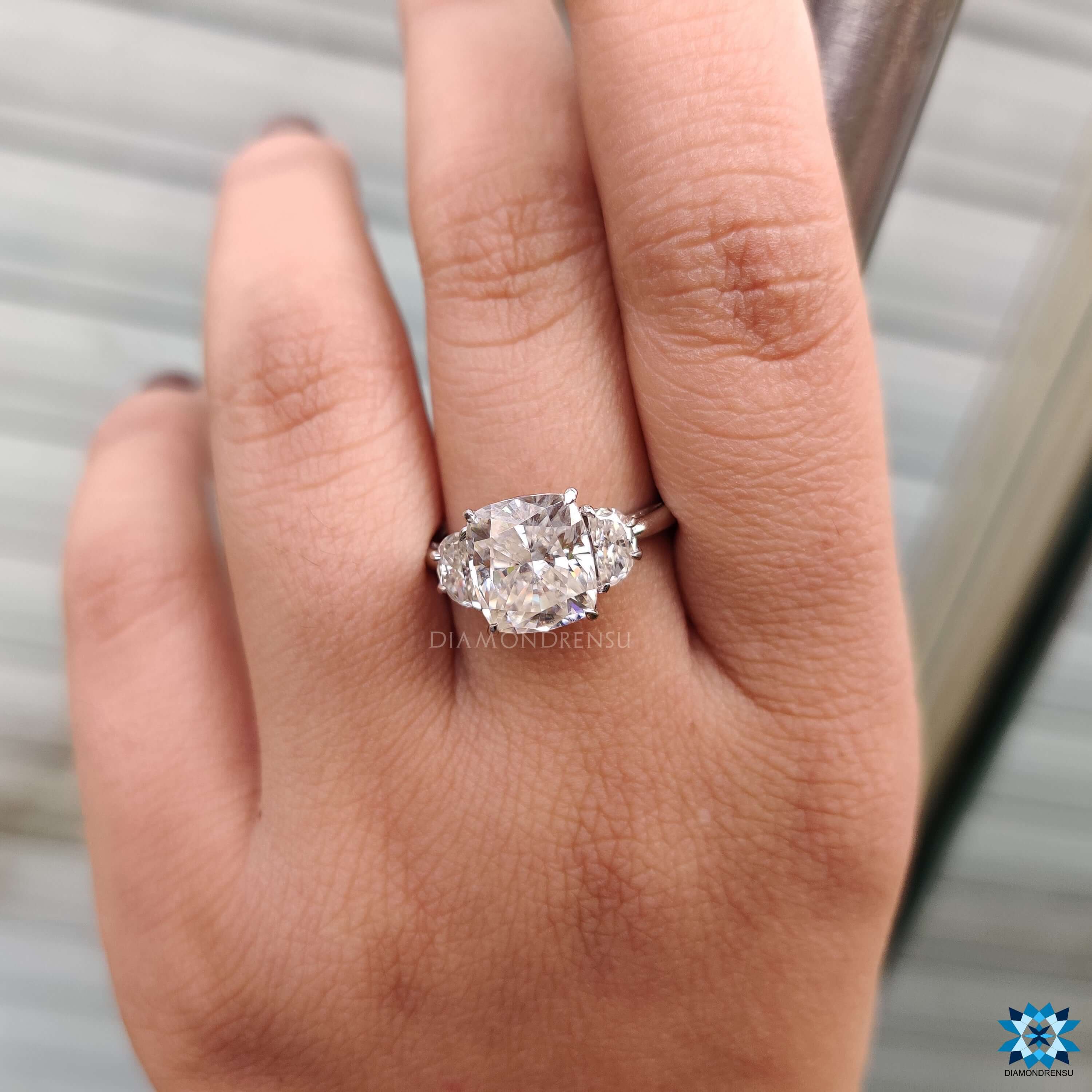 moissanite wedding ring sets - diamondrensu