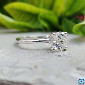 Engagement moissanite ring perfect for a romantic proposal
