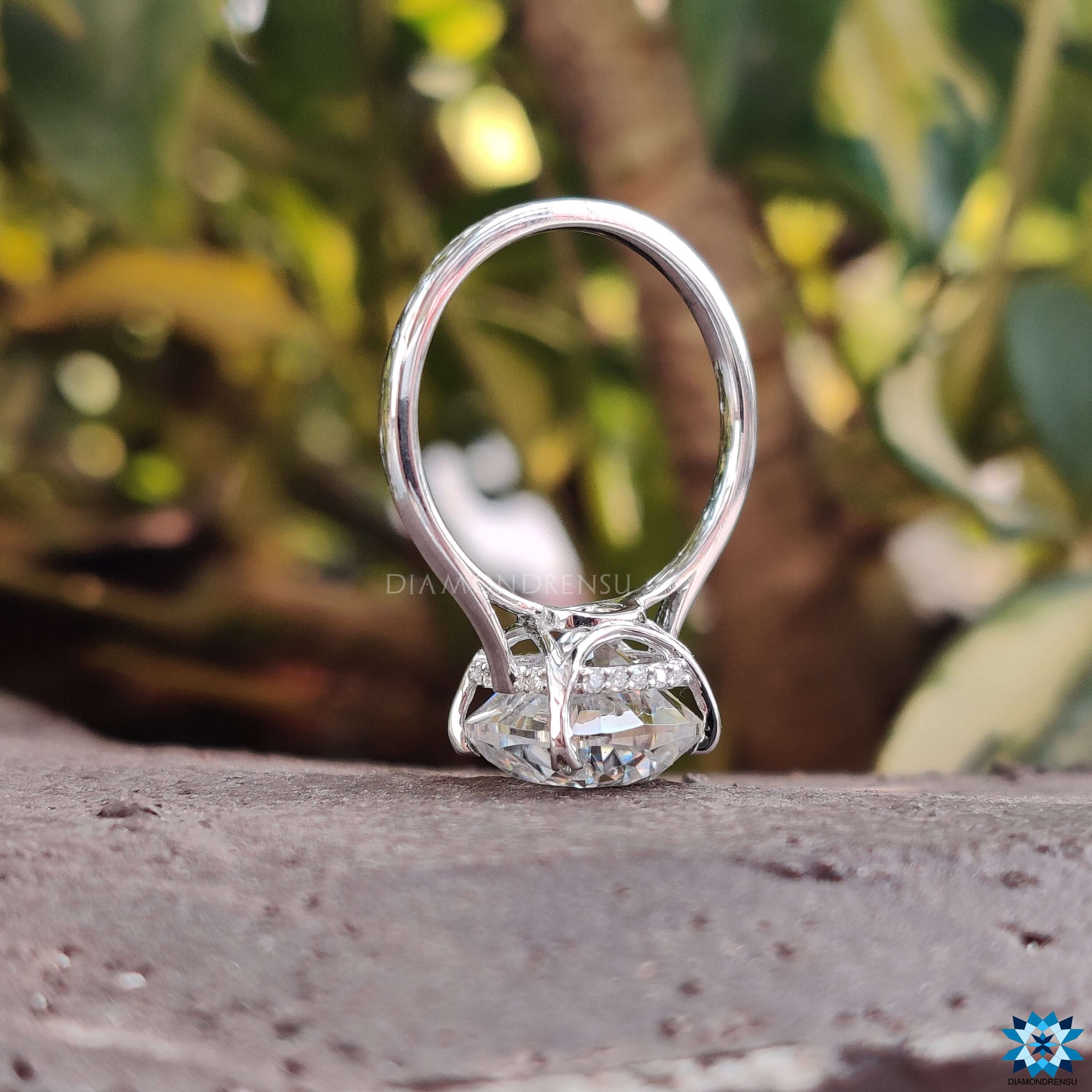 affordable moissanite engagement ring - diamondrensu
