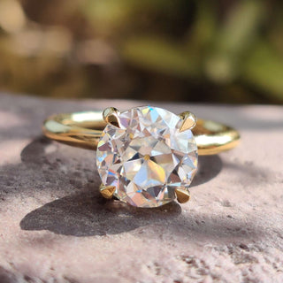Old European Cut Engagement Ring round solitaire engagement ring round solitaire ring

