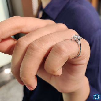 Elegant cathedral setting with secure tab prongs for added charm.