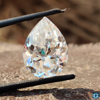Loose moissanite featured in Pear Moissanite shape, perfect for moissanite jewelry designs.
