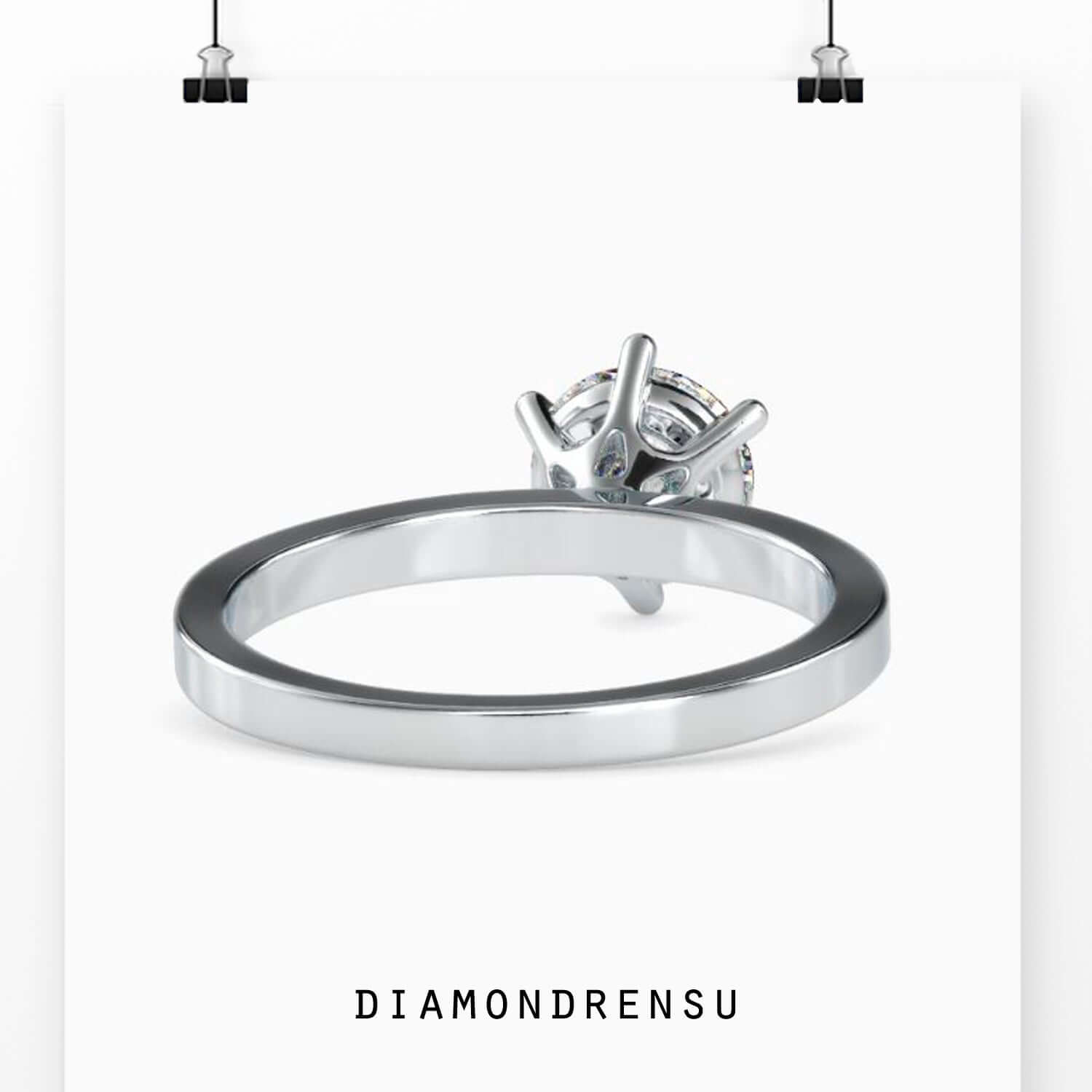 custom moissanite ring - diamondrensu