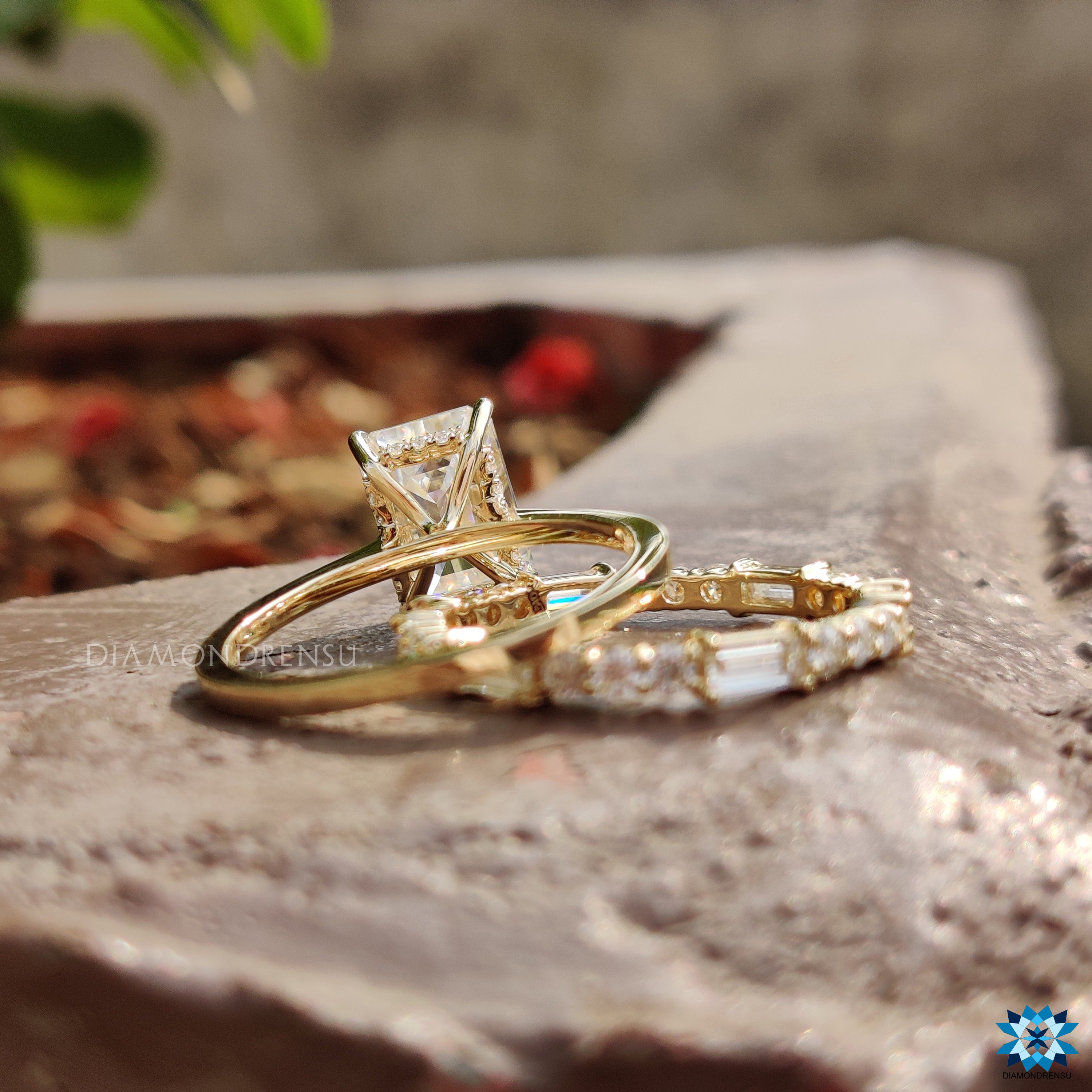 moissanite bridal ring sets - diamondrensu